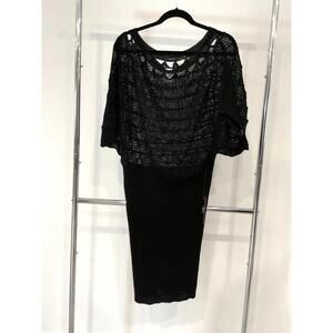 Vertigo Women's Black Knit Dress - Stylish & Versatile Outfit, Size M